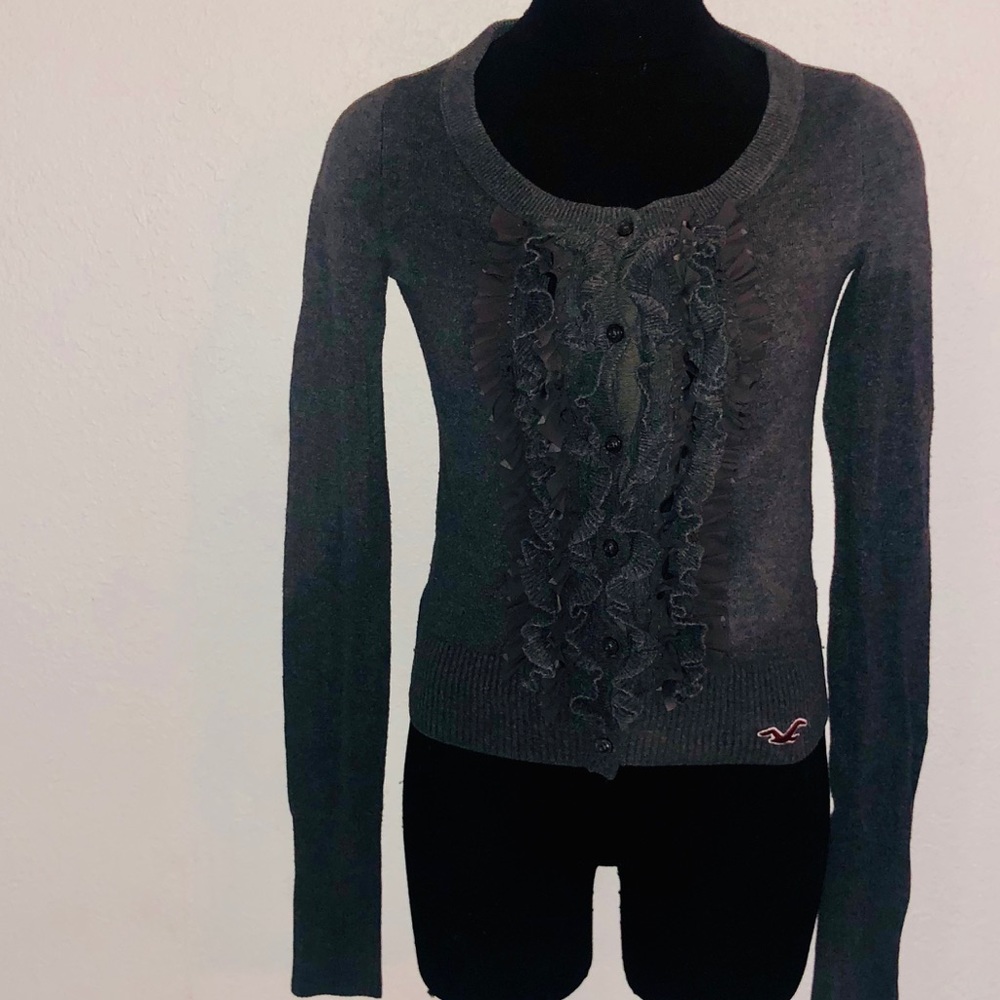Holister Cardigan with Ruffles (#1)